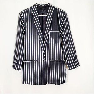 HARVÉ BERNARD Striped Blazer Jacket